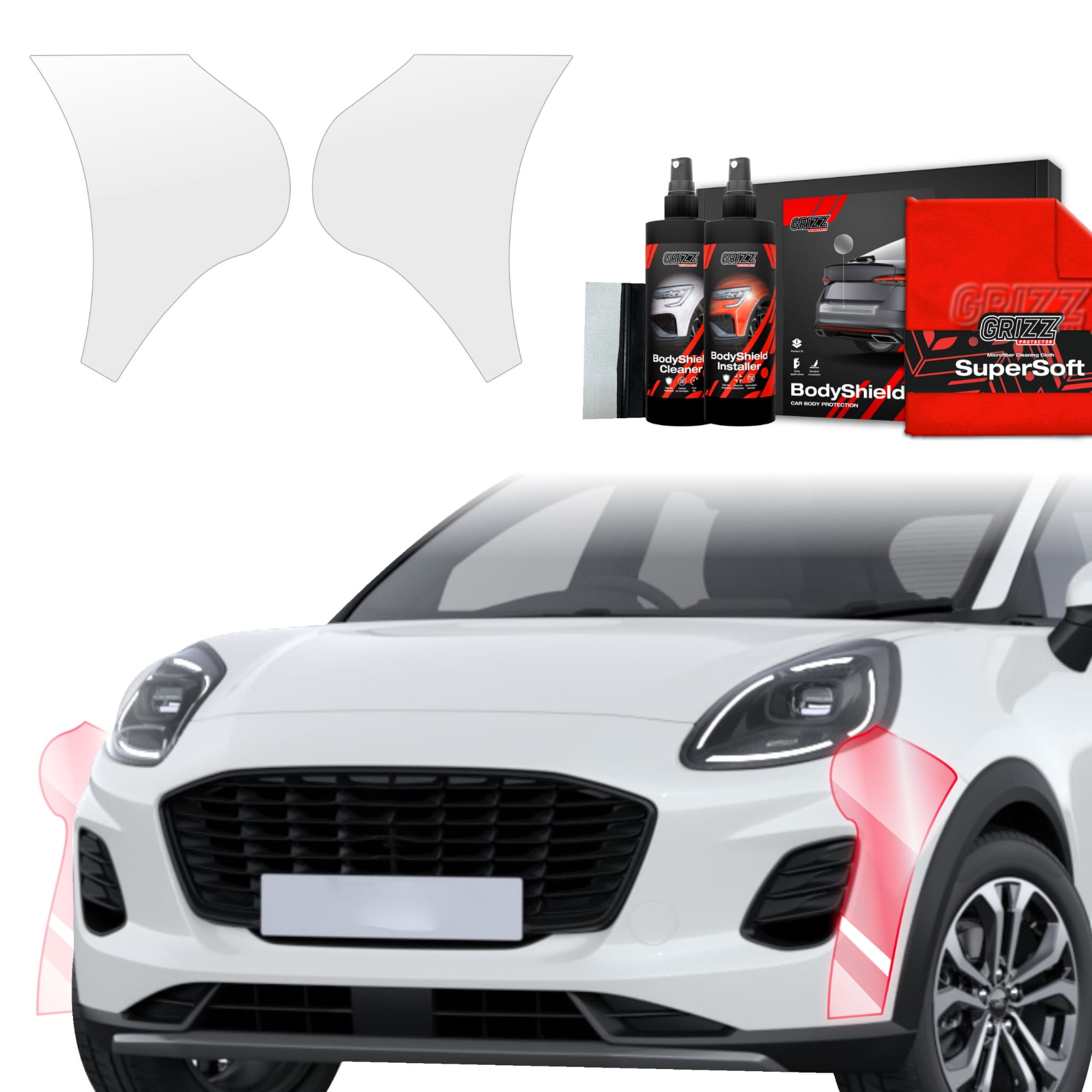 2w1 Folia ochronna Grizz Protector na zderzak do Ford Puma Facelift (2024-2026)