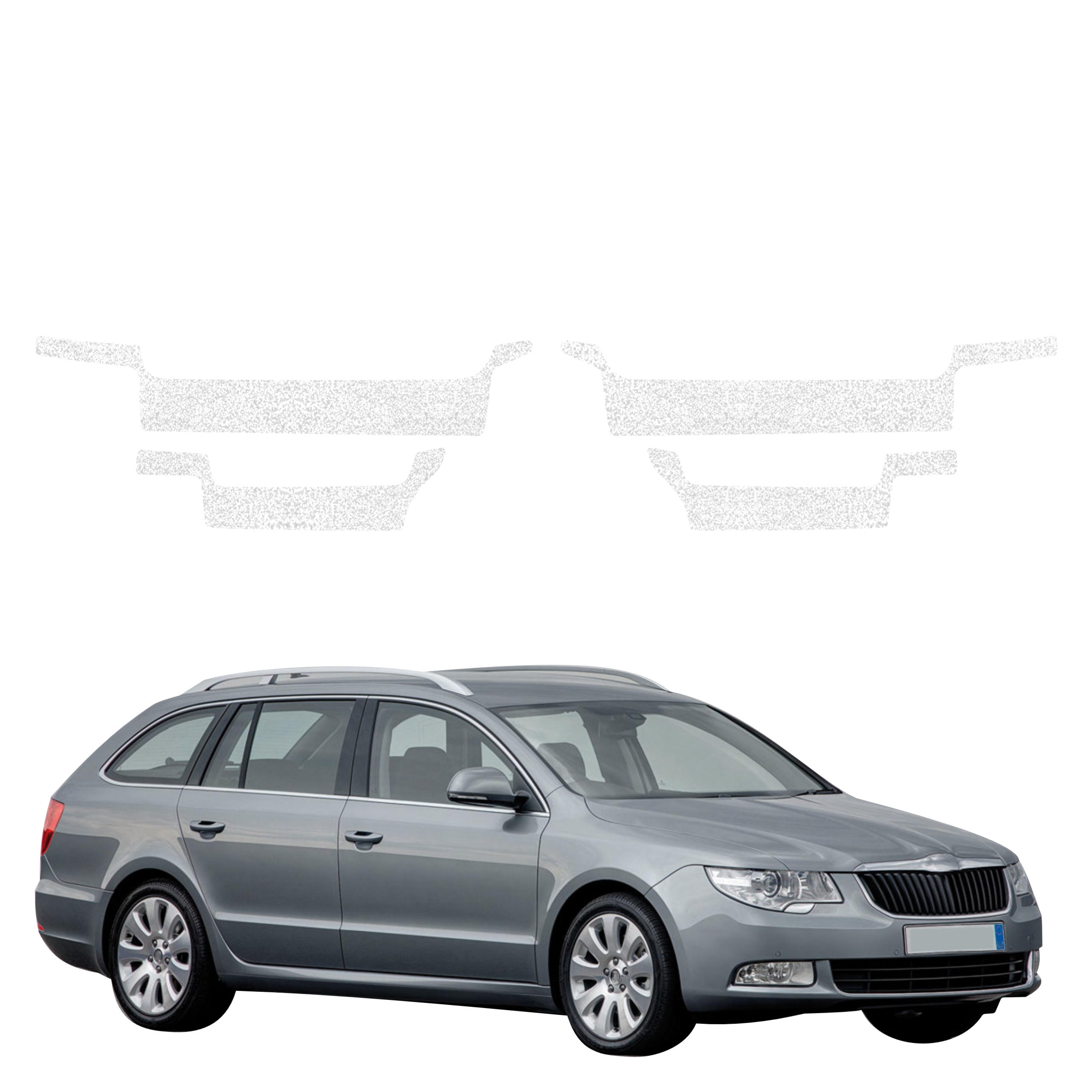4w1 Biała powłoka techniczna Grizz Protector na progi Skoda Superb 2 Kombi (2009-2013)