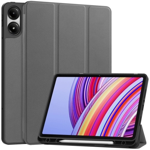 Image of Etui z klapką Bizon Case Tab Lizard do Xiaomi Redmi Pad Pro 12.1, szare