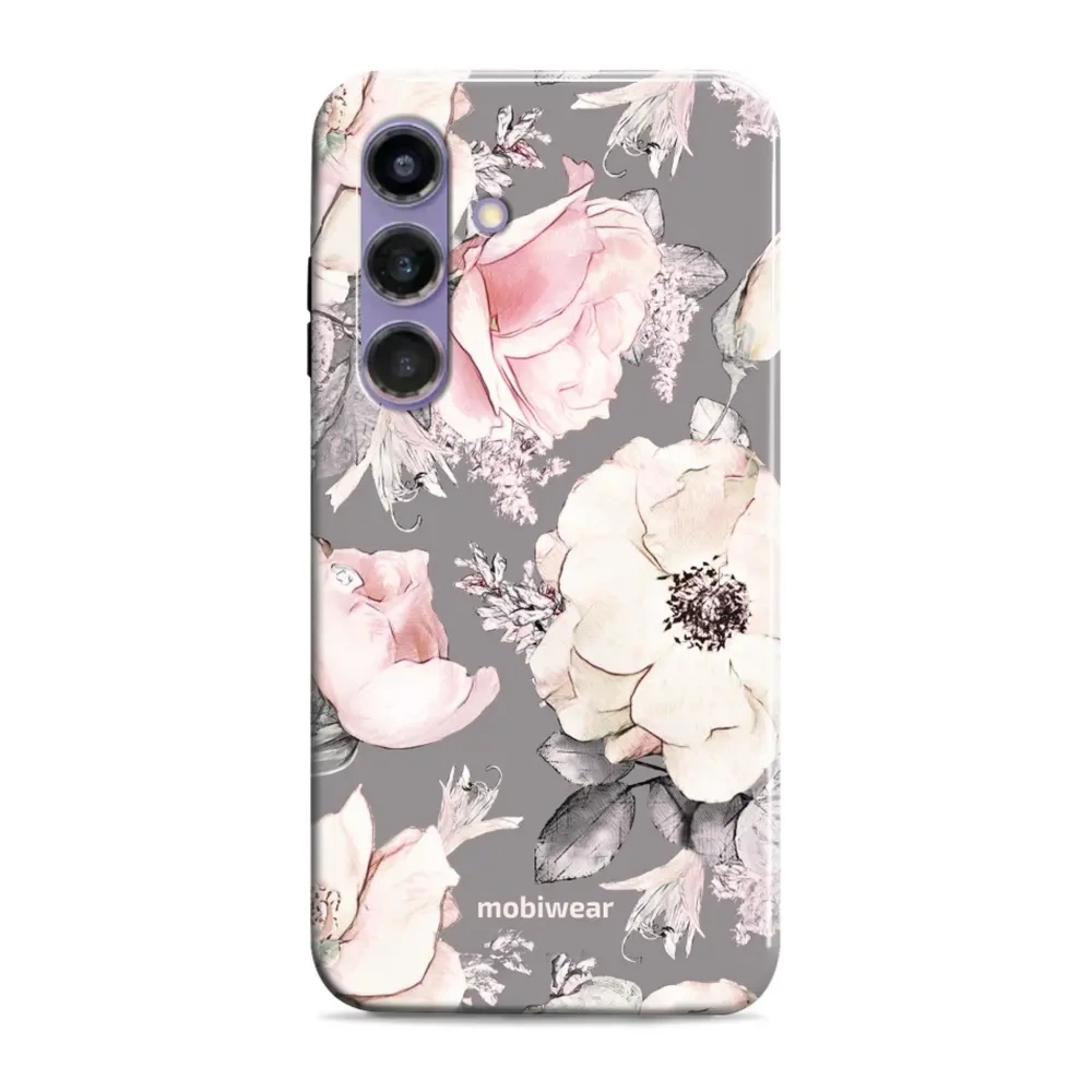 Etui ochronne do Galaxy S24 Plus, Mobiwear Elite Pro, różowo-kwieciste