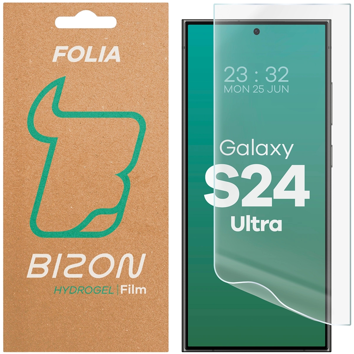 Folia hydrożelowa na ekran Bizon Film Hydrogel Front do Galaxy S24 Ultra, 1 sztuka