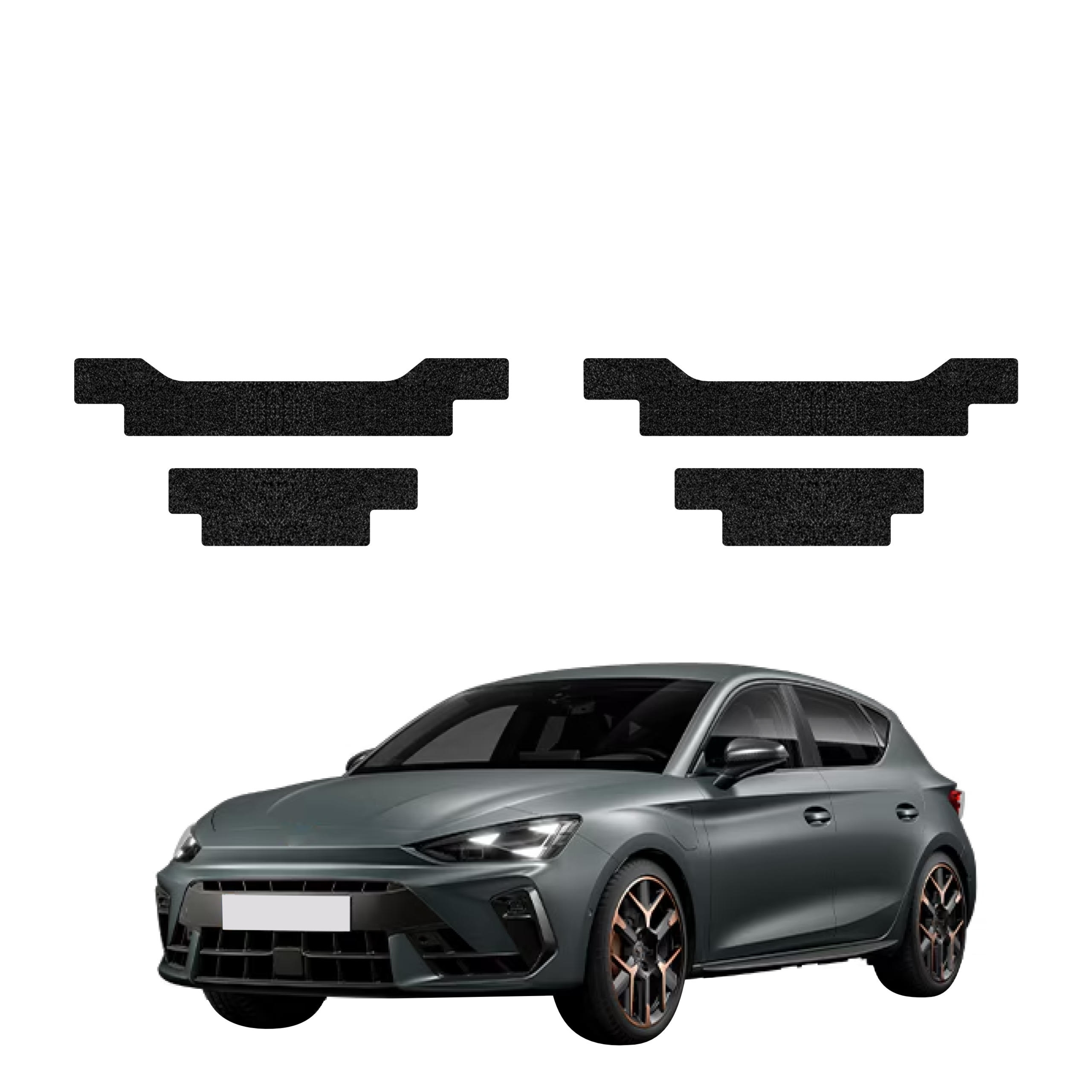 4w1 Czarna powłoka techniczna Grizz Protector na progi Cupra Leon Sportstourer (2024-2026)