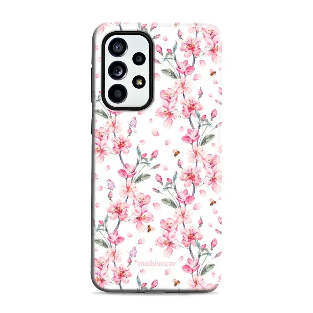 Etui ochronne do Galaxy A52, Mobiwear Elite Pro, japoński bukiet
