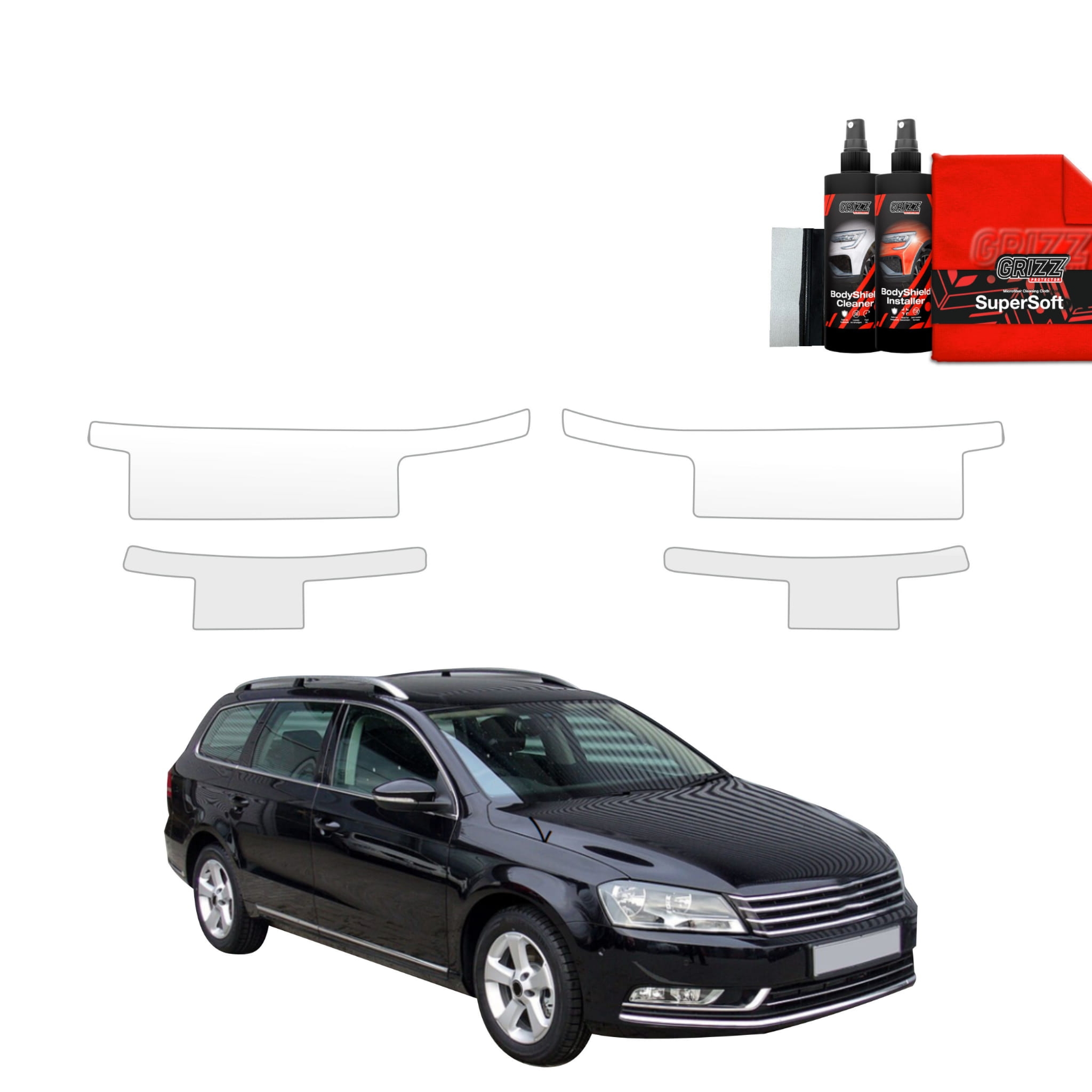 4w1 Folia ochronna na progi Grizz Protector do Volkswagen Passat B7 Variant (2010-2014)
