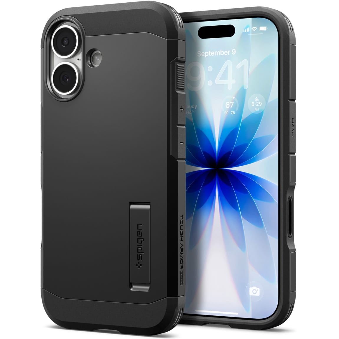 Etui Spigen Tough Armor T Mag (CC) do MagSafe do iPhone 17, czarne