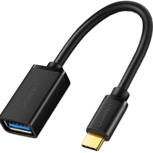 Image of Kabel / adapter / przejściówka Ugreen OTG USB-A żeński 3.0 do USB-C męski, czarny