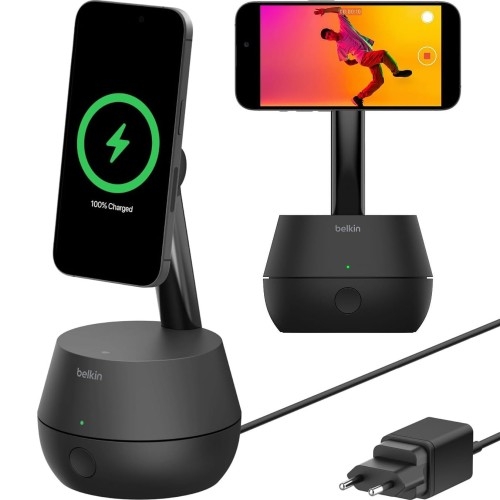 Image of Uchwyt ze śledzeniem twarzy Belkin Auto-Tracking Stand Pro DockKit Qi 15W do MagSafe, czarny