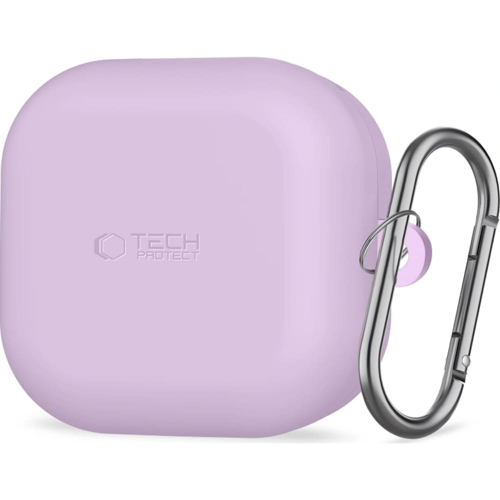 Etui Tech-Protect Silicone Hook do Galaxy Buds 4 / 4 Pro, fioletowe