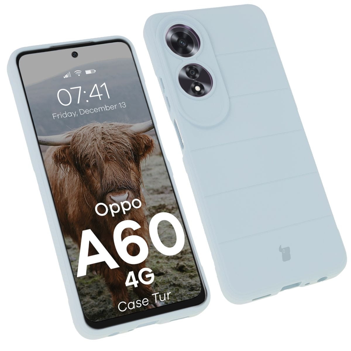 Pancerne etui Bizon Case Tur do Oppo A60 4G, jasnoniebieskie