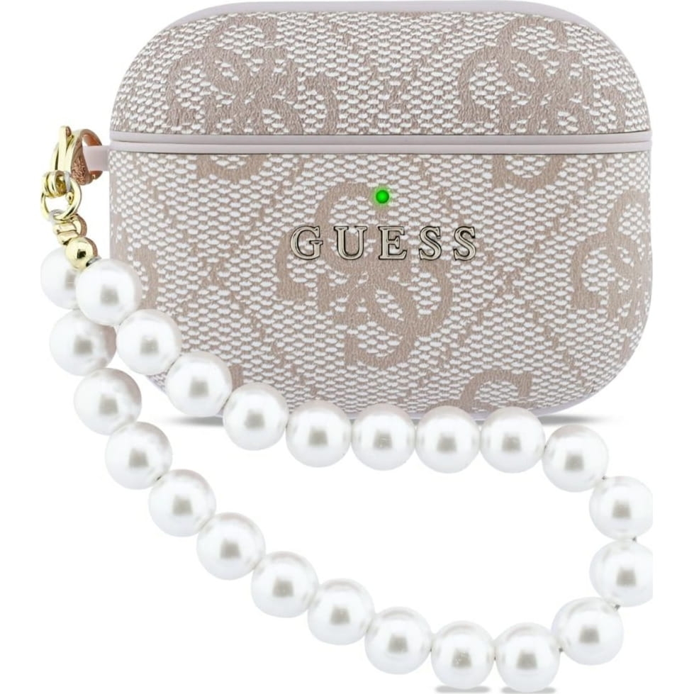 Etui Guess 4G Pearl Strap do  AirPods Pro 3, różowe