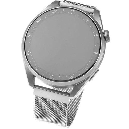 Image of Mediolański pasek Fixed Mesh Strap 18 mm do smartwatcha, srebrny