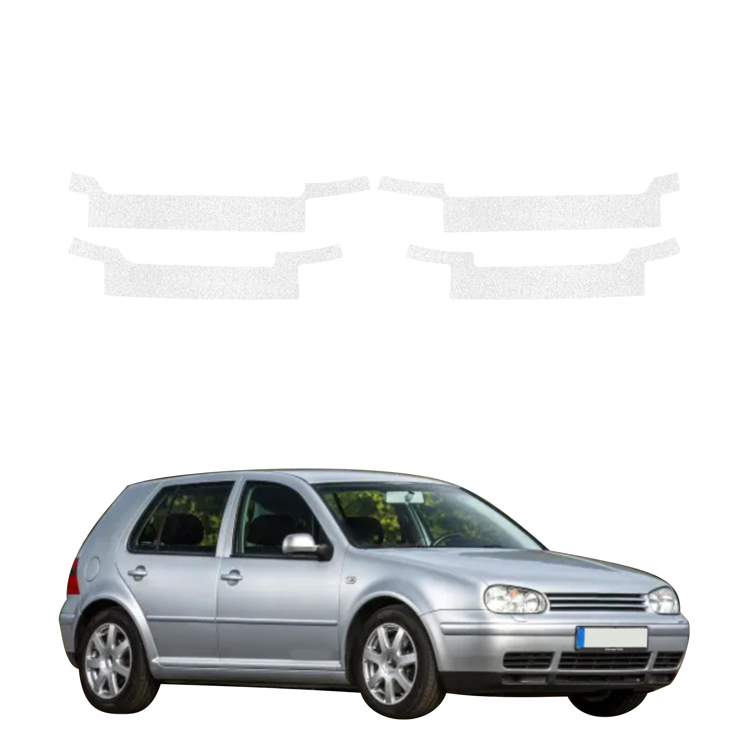 4w1 Biała powłoka techniczna Grizz Protector na progi Volkswagen Golf 4 Hatchback 5D (1997-2003)