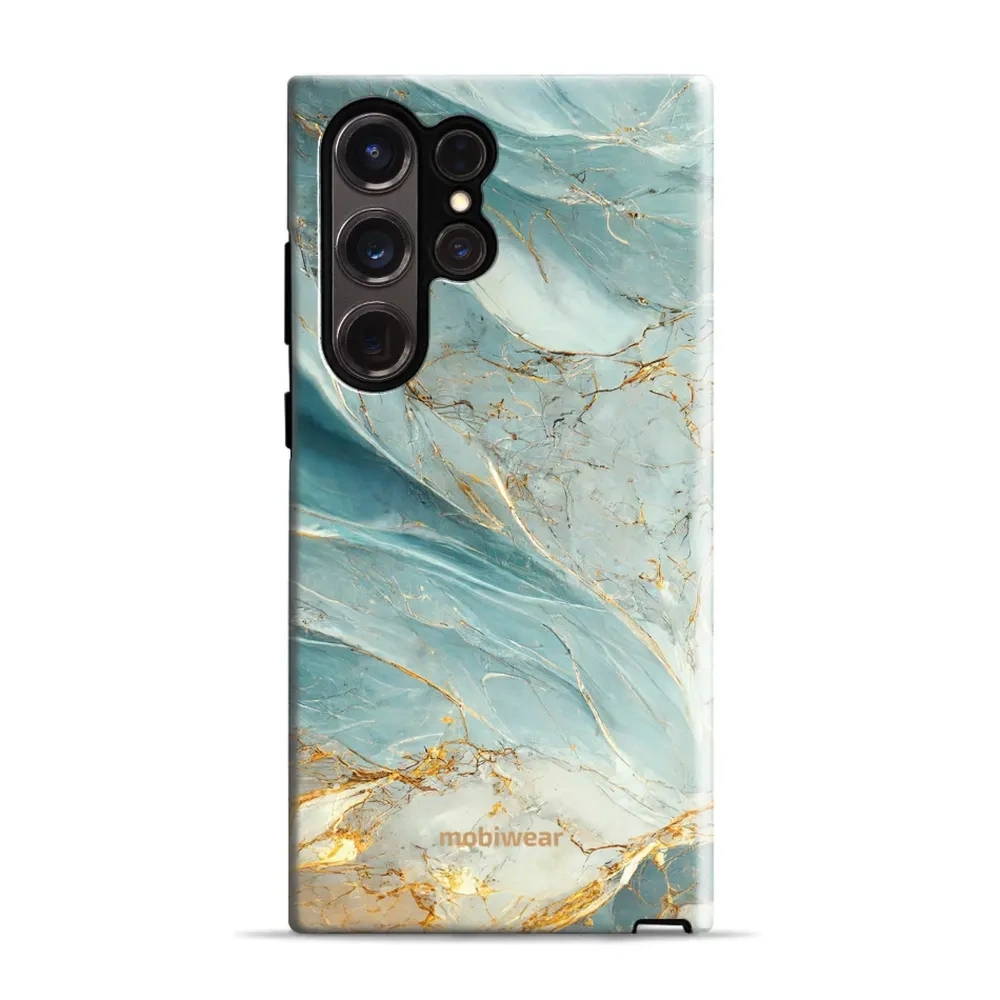 Etui ochronne do Galaxy S23 Ultra, Mobiwear Elite Pro, żyła lazuru