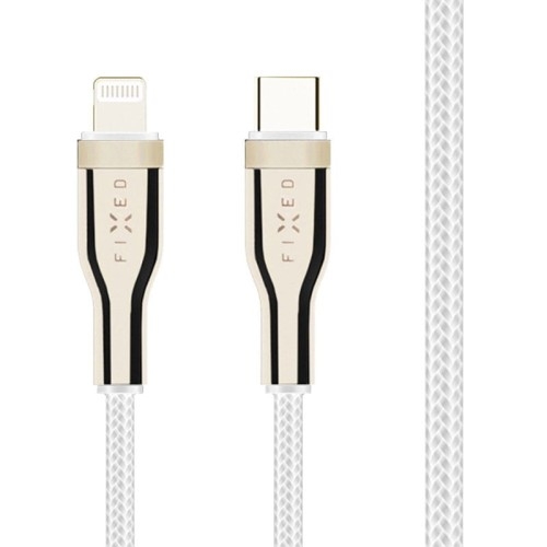 Image of Kabel Fixed Braided Cable USB-C / Lightning 60W 2 m, biały