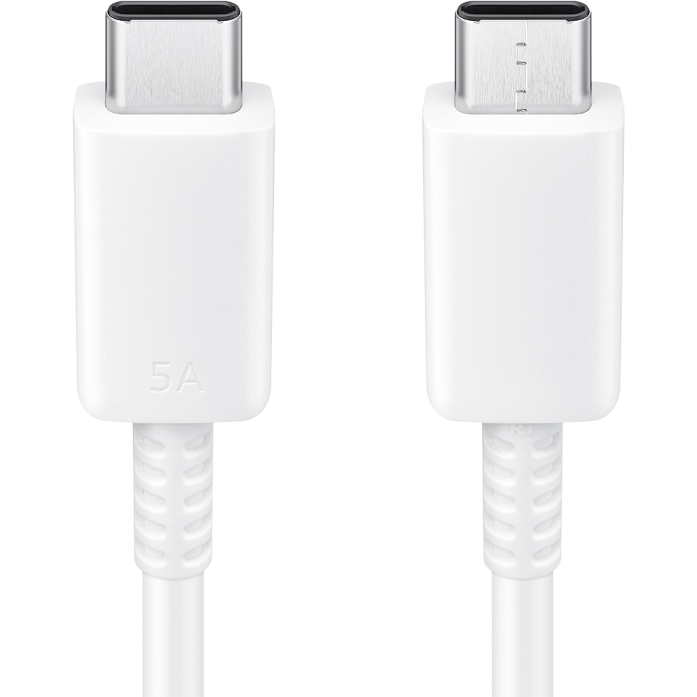 Kabel USB-C – USB-C, 100W PD, 480Mb/s, Samsung Data Cable 5A, 1m, biały