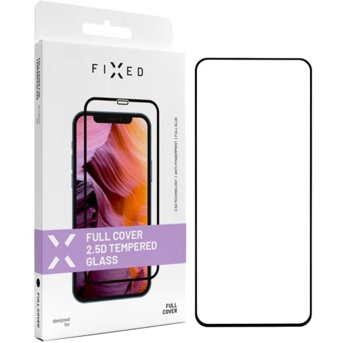 Image of Szkło hartowane Fixed 2.5D Full Cover Tempered Glass do Tecno Spark 20 Pro, czarna ramka