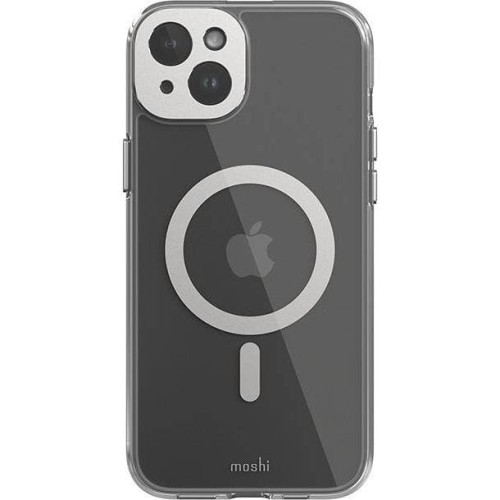 Image of Etui Moshi iGlaze MagSafe do iPhone 15 Plus, przezroczysto-srebrne