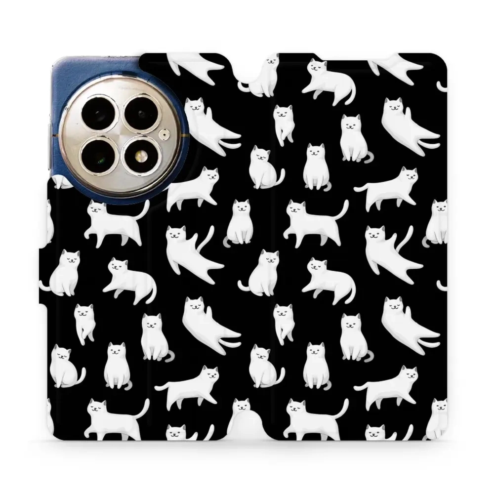 Etui z klapką do OnePlus 13, Mobiwear Book, kotki luna