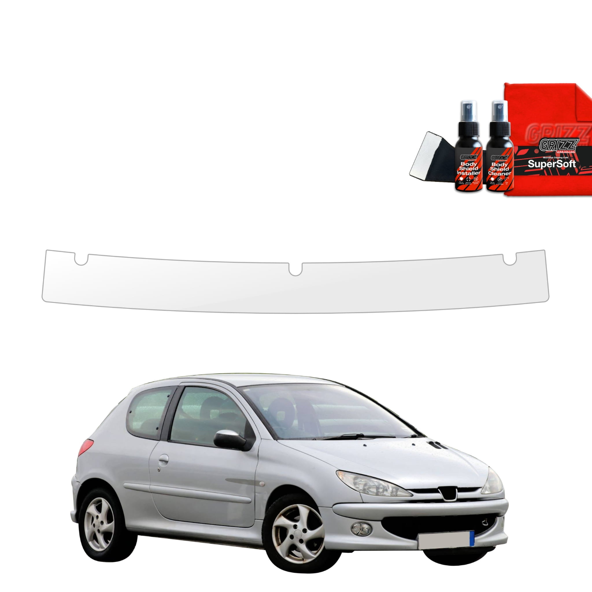Folia ochronna na próg bagażnika Grizz Protector do Peugeot 206 (1998-2009)