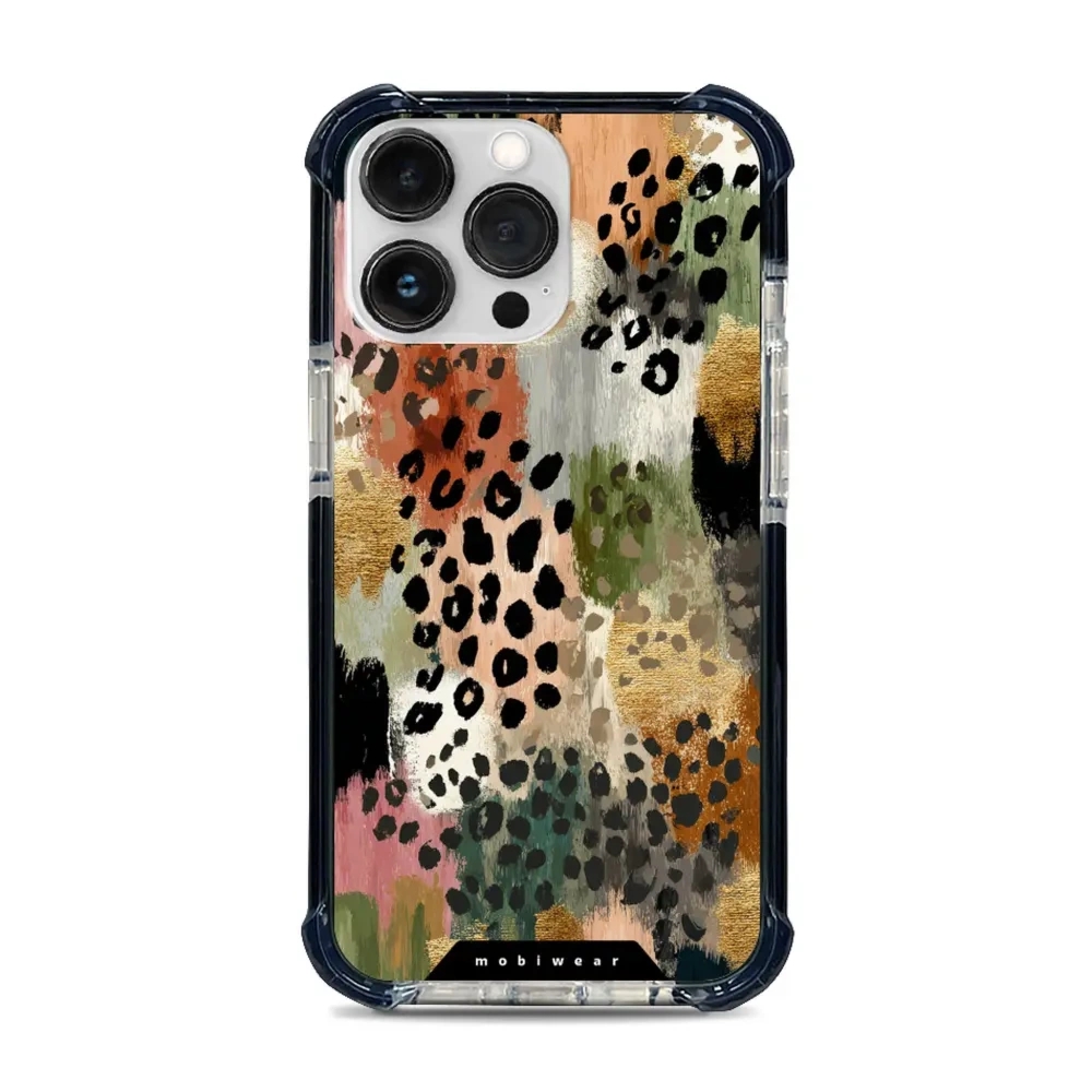 Etui ochronne do iPhone 13 Pro do MagSafe, Mobiwear Elite Bumper, malownicze cętki