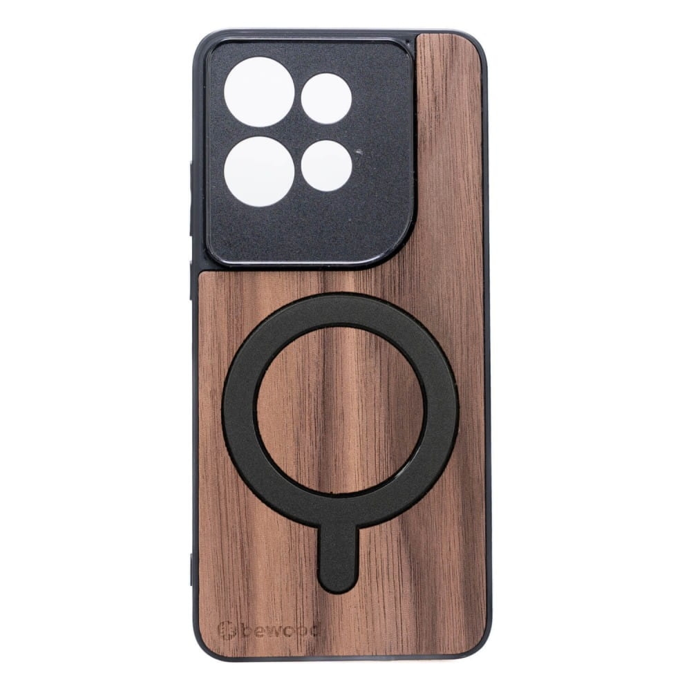 Drewniane etui do Motorola Edge 50 Neo, Bewood Orzech Amerykański MagSafe
