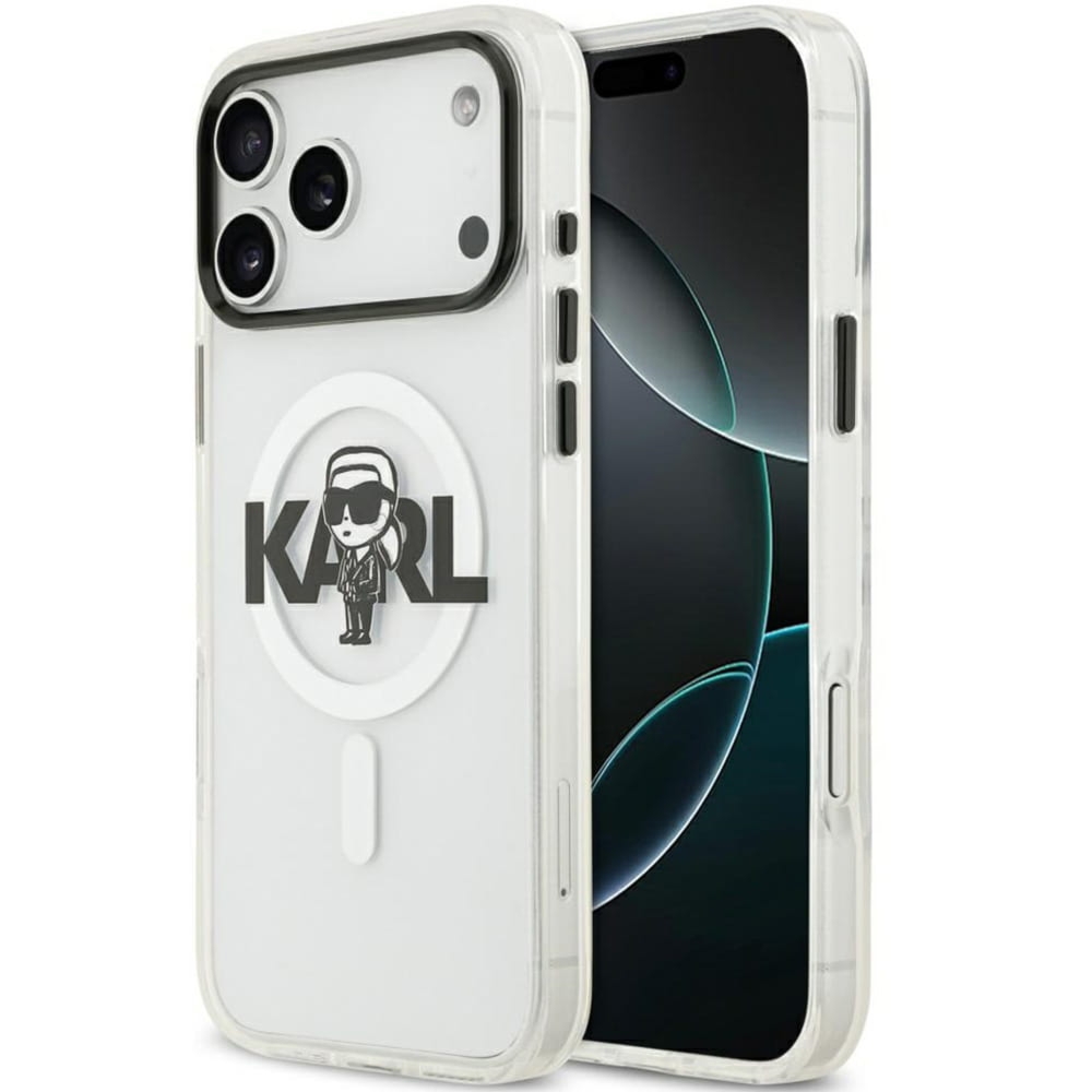 Etui Karl Lagerfeld IML Karl Sketch Logo do MagSafe do iPhone 18 Pro Max / 17 Pro Max, przezroczyste