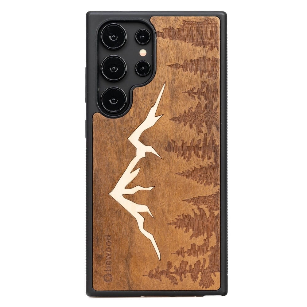 Image of Drewniane etui do Galaxy S25 Ultra, Bewood Góry Imbuia
