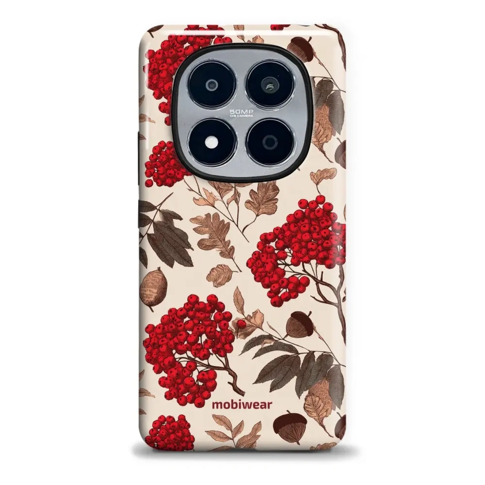 Etui ochronne do Xiaomi POCO M8 Pro 5G, Mobiwear Elite Pro, jarzębina na ecru