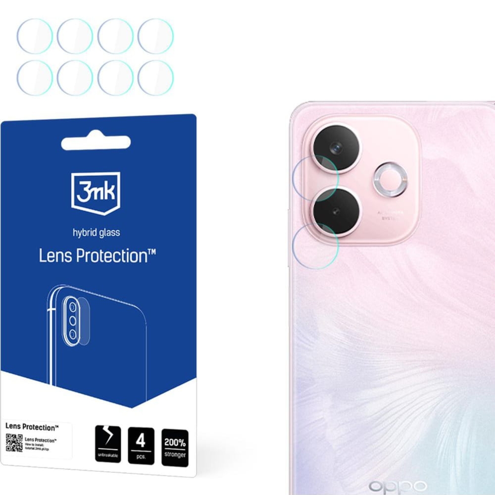 Osłona na aparat 3mk Lens Protection do Oppo A5 Pro 5G, 4 zestawy