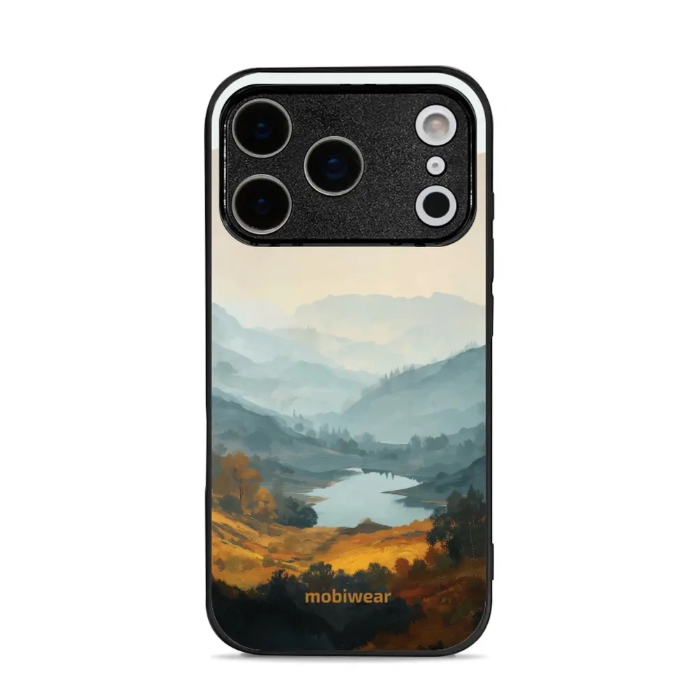 Etui ochronne do iPhone 17 Pro, Mobiwear Glossy Case, jezioro w dolinie