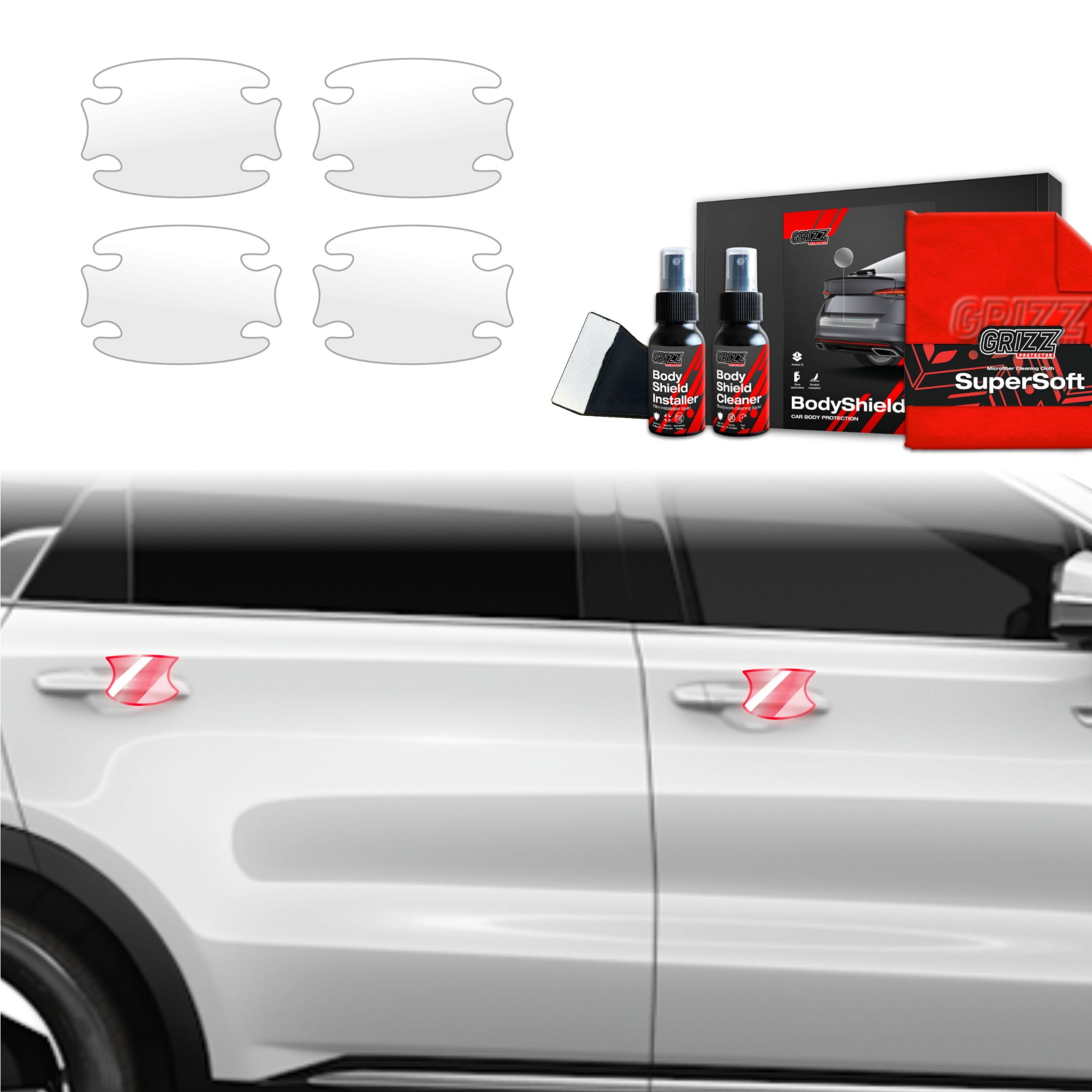 4w1 Folia ochronna Grizz Protector pod klamki do Kia Sorento (2023-2026)
