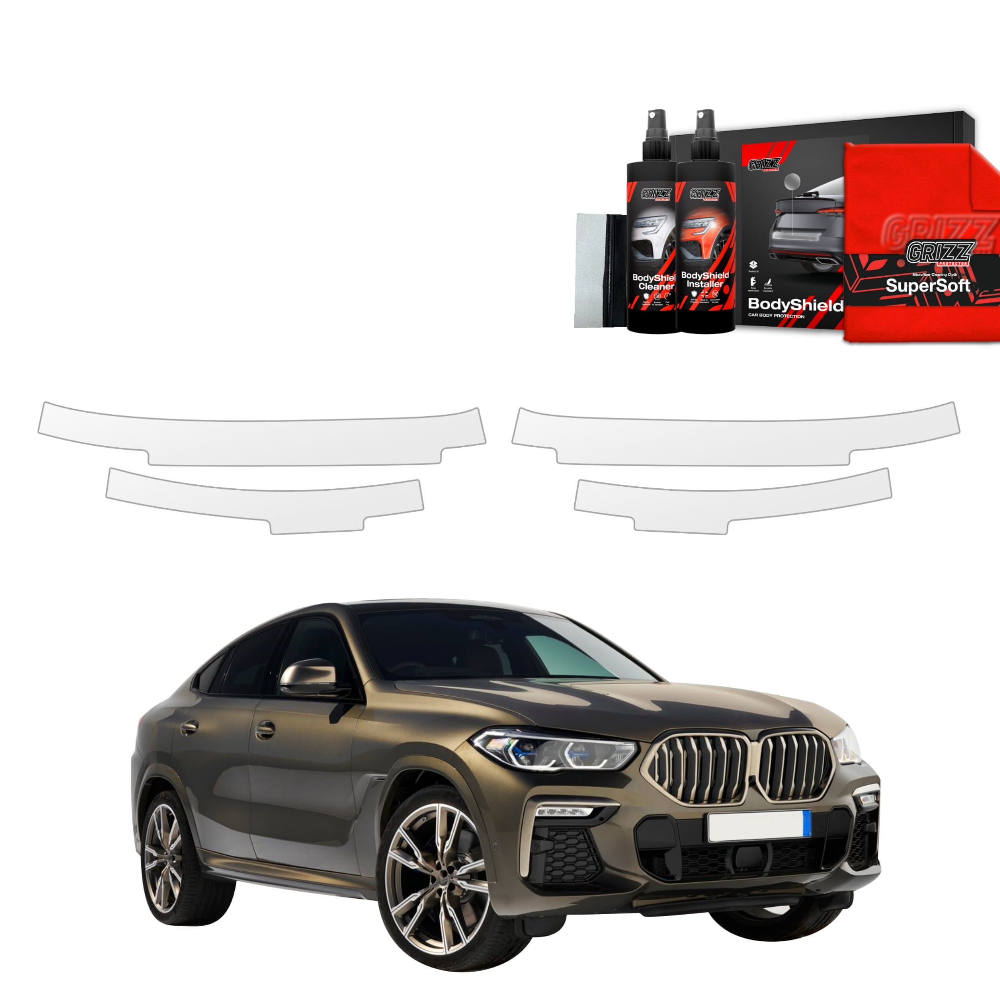4w1 Folia ochronna na progi Grizz Protector do BMW X6M (2019-2023)
