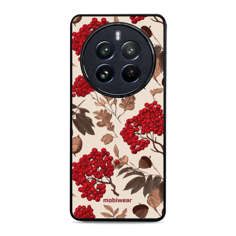 Etui ochronne do realme 12 Pro, Mobiwear Glossy Case, jarzębina na ecru