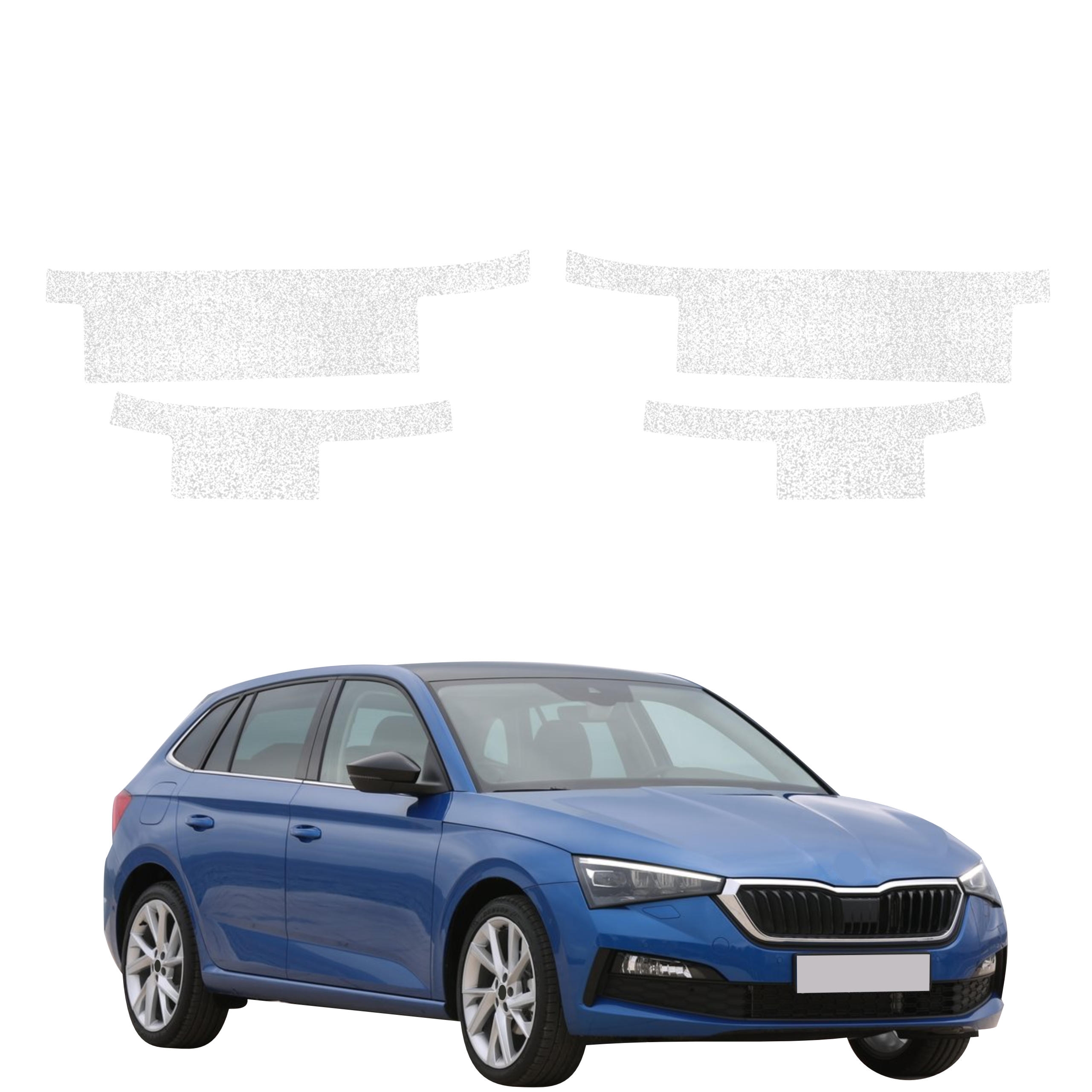 4w1 Biała powłoka techniczna Grizz Protector na progi Skoda Scala (2019-2023)