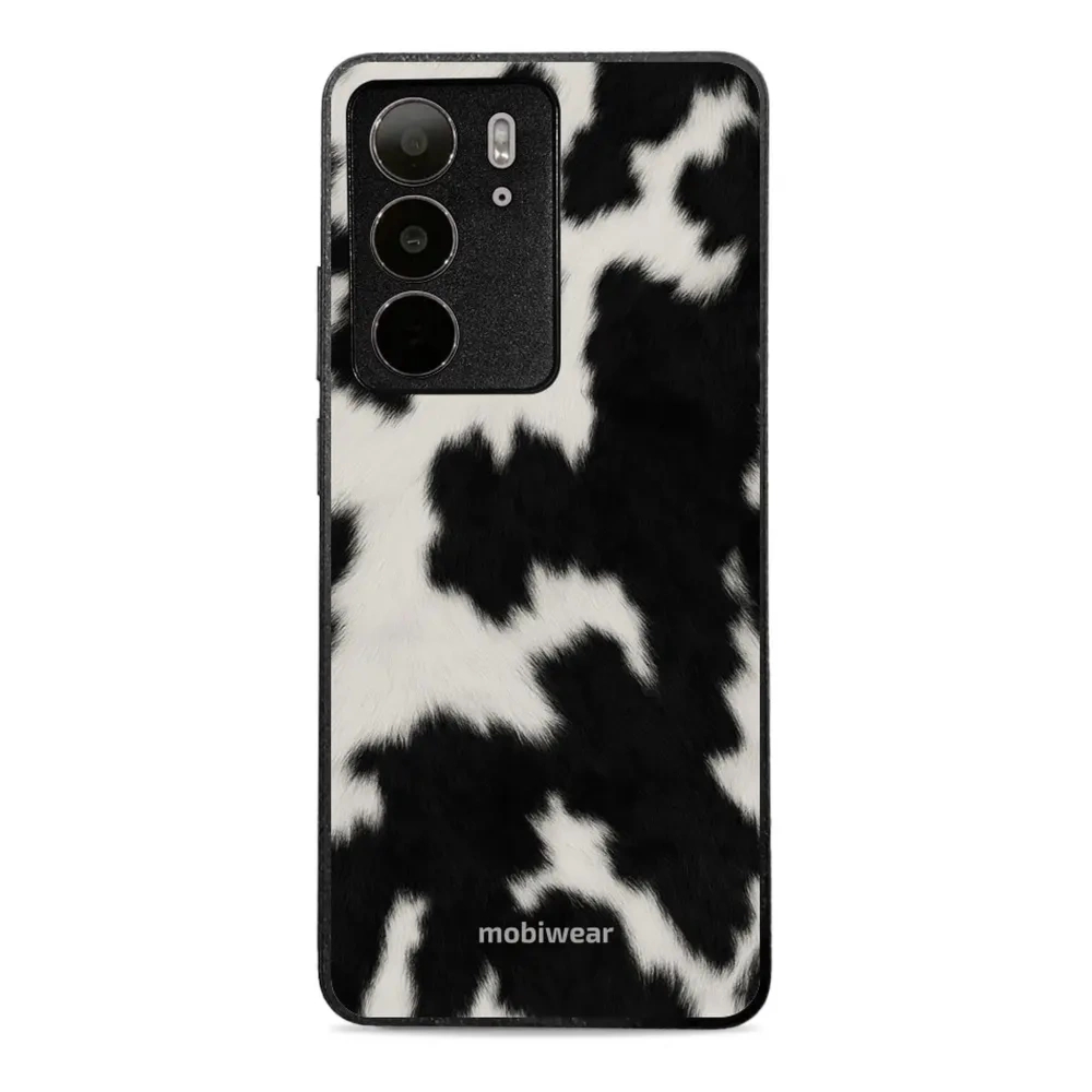 Etui ochronne do Realme C75 4G, Mobiwear Glossy Case, krowie futerko