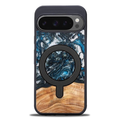 Image of Drewniane etui do Google Pixel 9 / 9 Pro, Bewood Unique Planets Ziemia do MagSafe