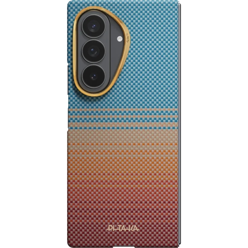 Etui aramidowe Pitaka Edge Case do MagSafe, do Galaxy Z Fold8 Ultra, pomarańczowe z kevlarem