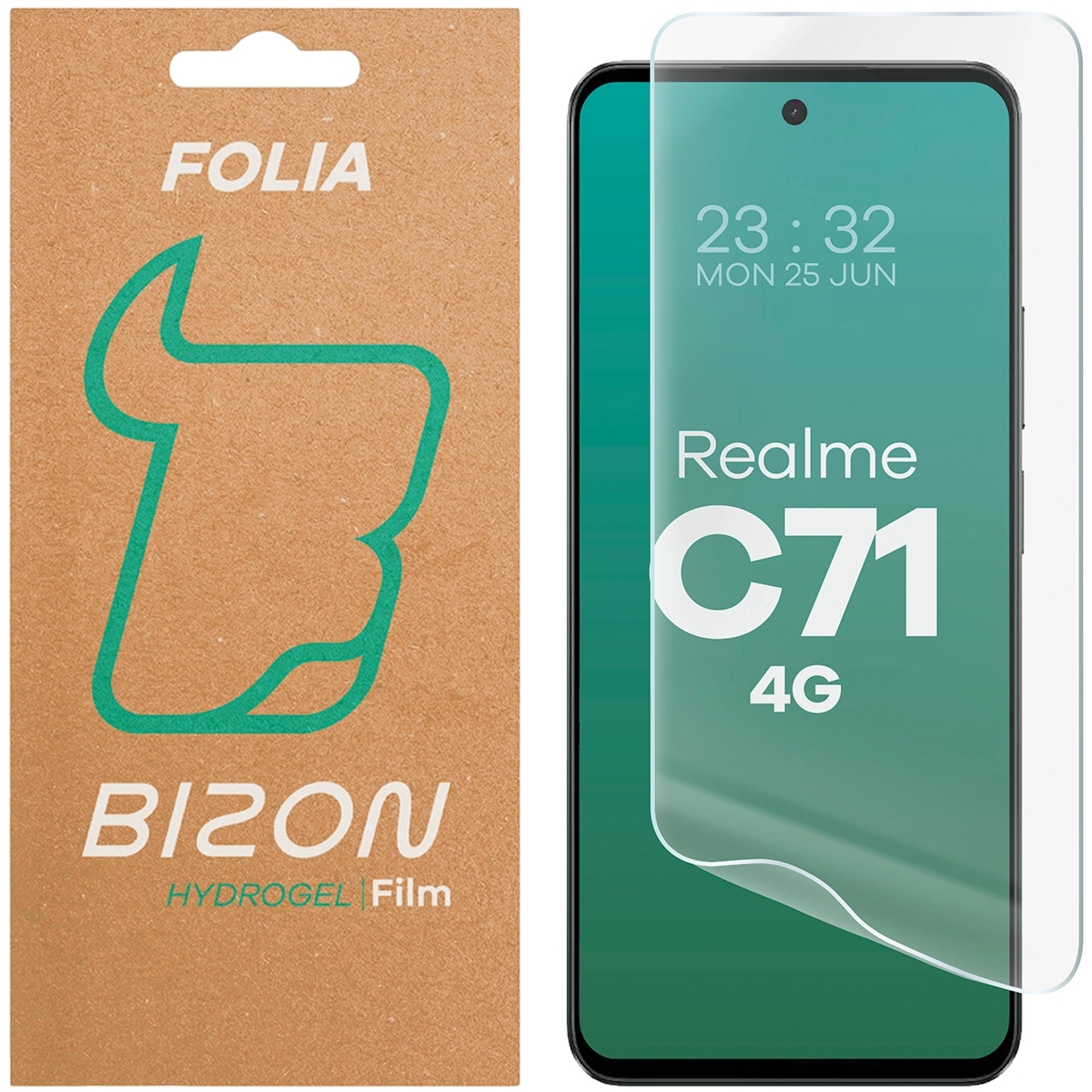 Folia hydrożelowa na ekran Bizon Film Hydrogel Front do Realme C71 4G, 1 sztuka