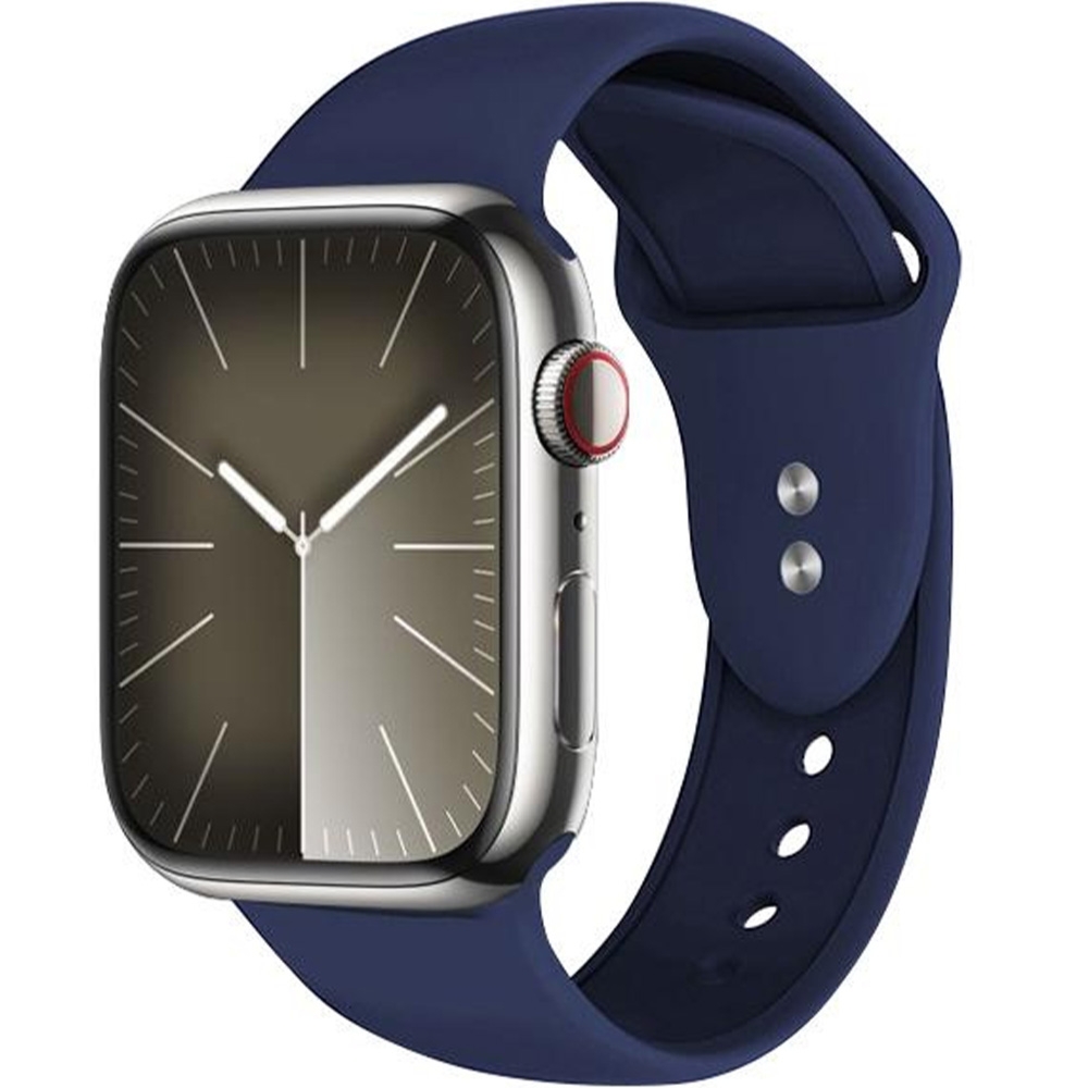 Pasek Crong Liquid Band do Apple Watch 49/46/45/44 mm, granatowy