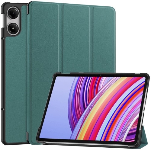 Image of Etui Bizon Case Tab Croc do Xiaomi Redmi Pad Pro 12.1, ciemnozielone