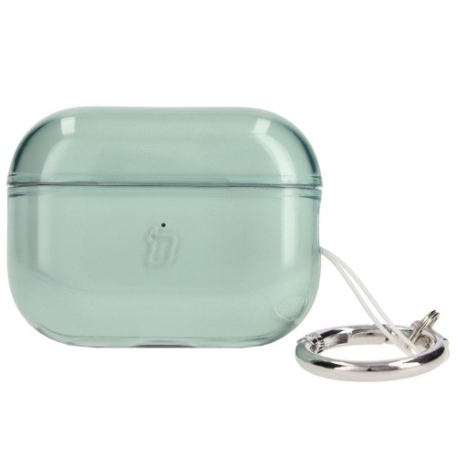 Image of Etui Bizon Case Headphone Clear do Airpods Pro 2, przezroczysto-zielone