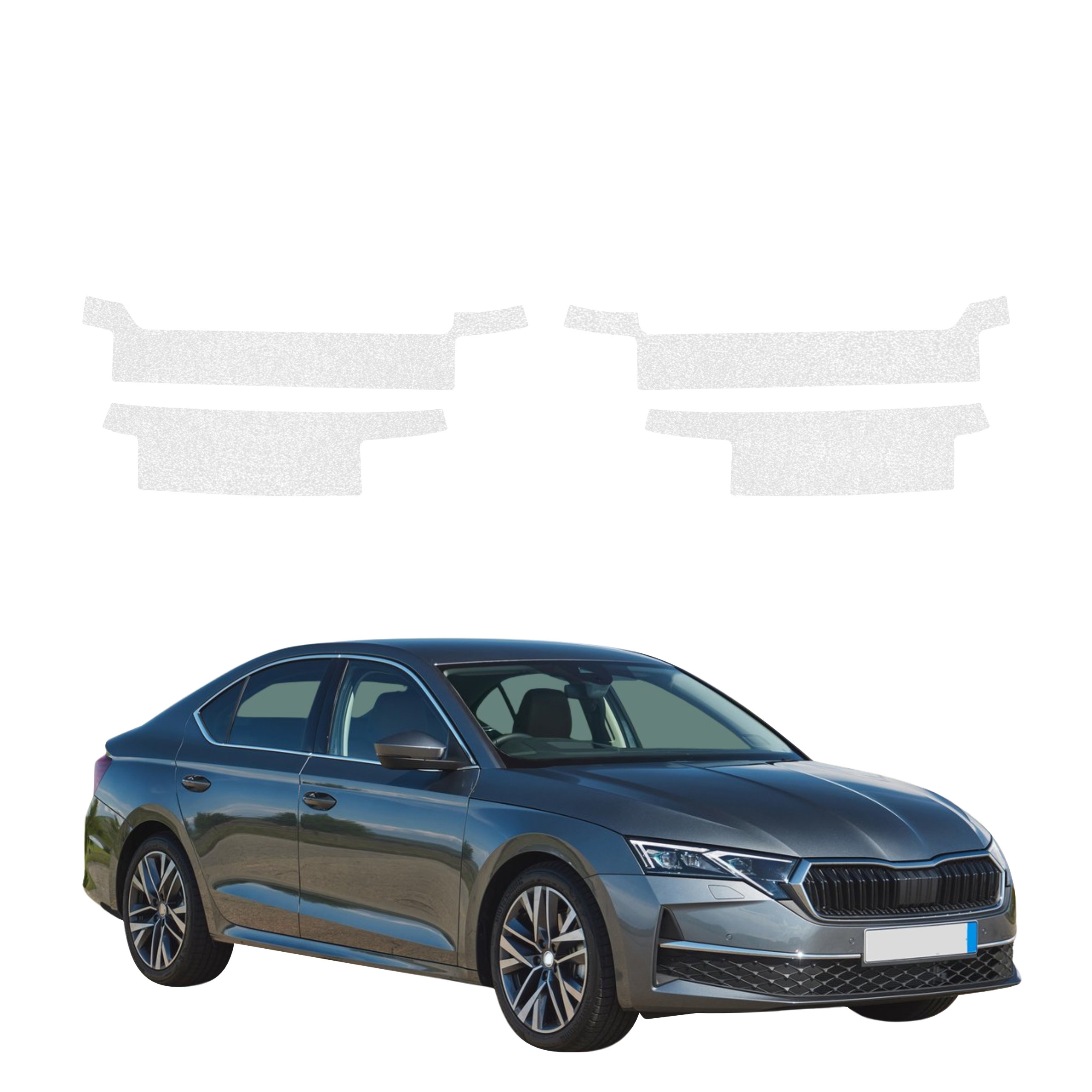 4w1 Bezbarwna powłoka techniczna Grizz Protector na progi Skoda Octavia 4 Liftback Facelift (2024-2026)