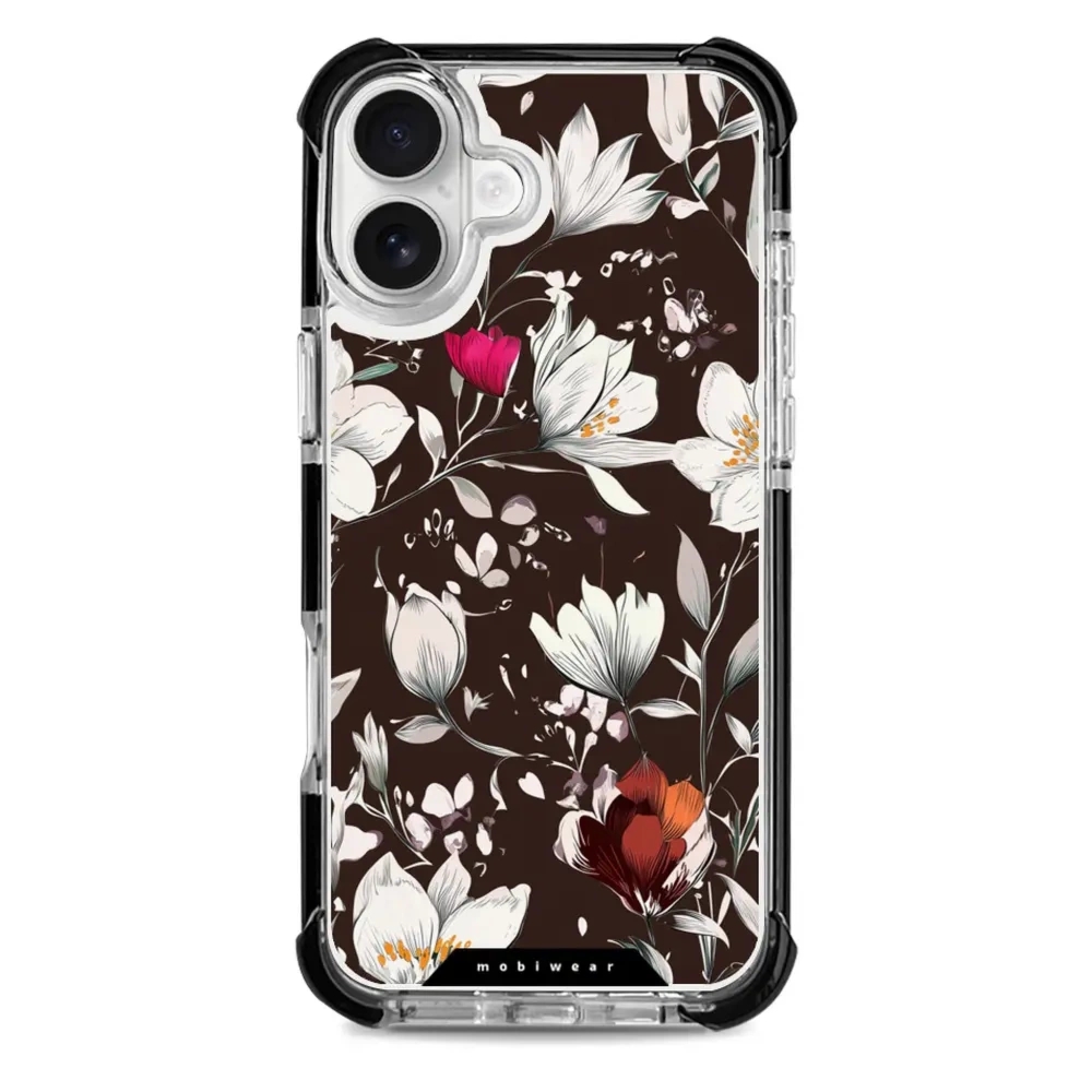 Etui ochronne do iPhone 16 Plus do MagSafe, Mobiwear Elite Bumper, nocny bukiet