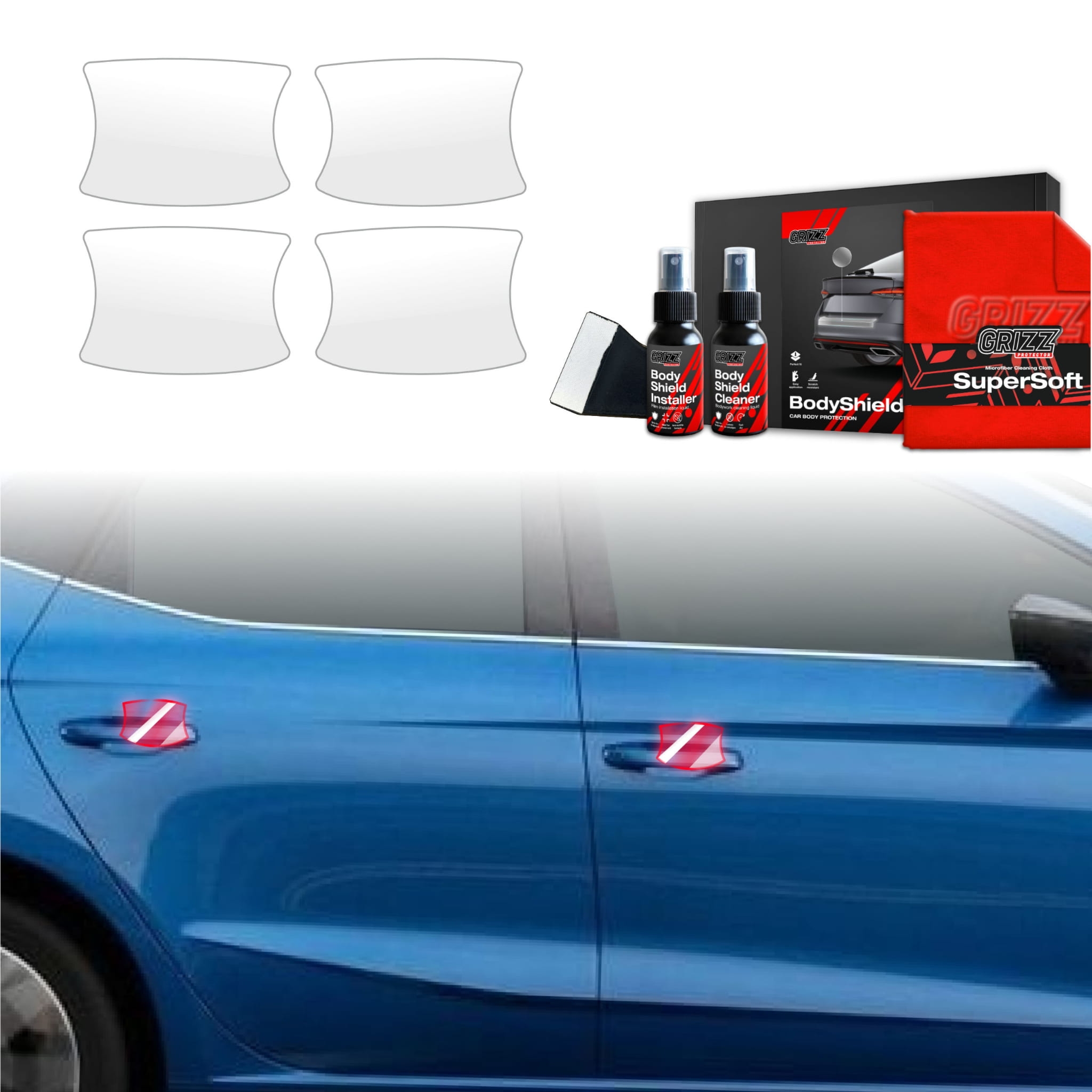 4w1 Folia ochronna Grizz Protector pod klamki do Seat Ibiza (2021-2026)