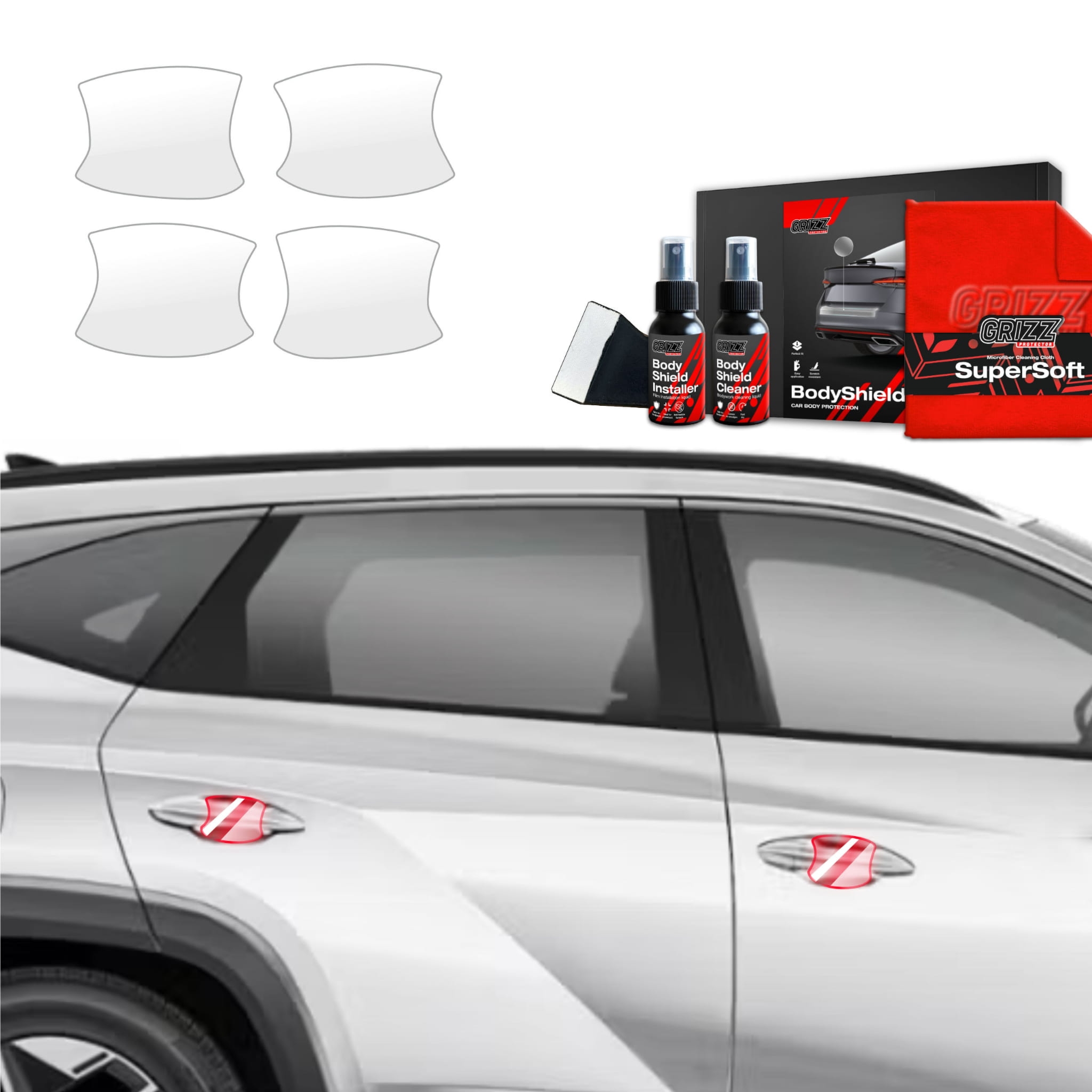 4w1 Folia ochronna Grizz Protector pod klamki do Hyundai Tucson Facelift (2024-2026)