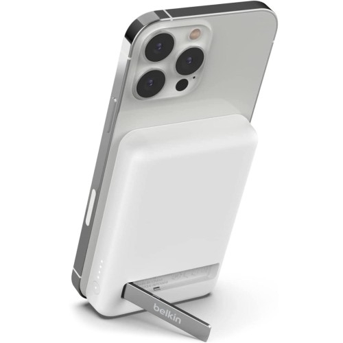 Image of Bateria Belkin Boost Power Bank z MagSafe Qi 5K 7,5W 5000 mAh + Stand, biała