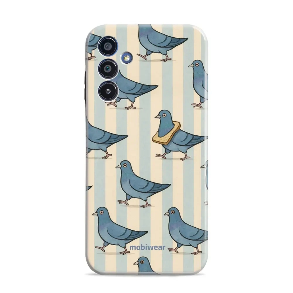 Etui ochronne do Galaxy A15 5G, Mobiwear Elite Pro, błękitne gołębie