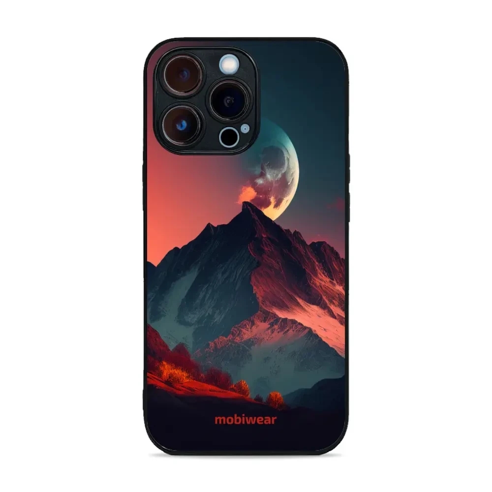 Etui ochronne do iPhone 13 Pro, Mobiwear Glossy Case, górski zmierzch