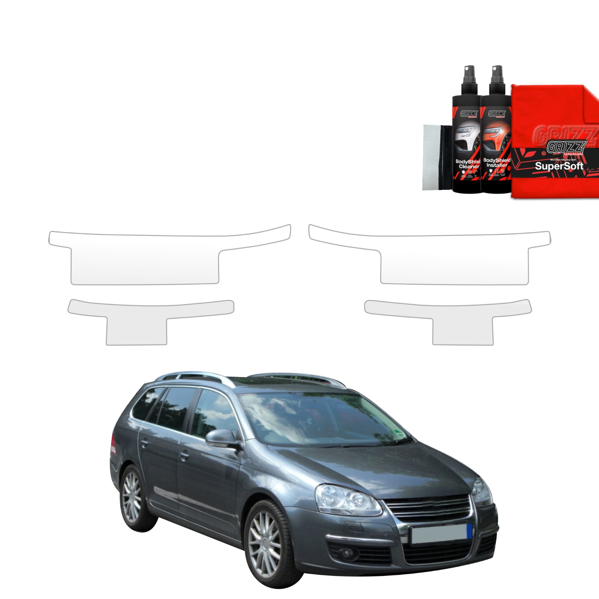 4w1 Folia ochronna na progi Grizz Protector do Volkswagen Golf 5 Variant (2003-2009)