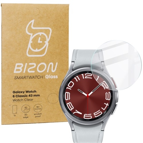 Image of Szkło hartowane Bizon Glass Watch Clear do Galaxy Watch 6 Classic 43 mm